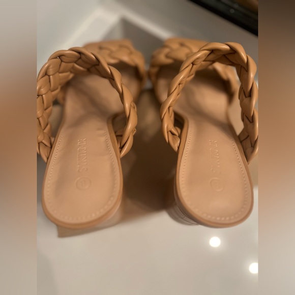 Braided Tan Heeled Sandals - Picture 7 of 8